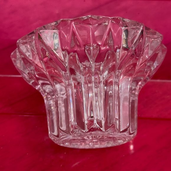 Brand New Old Stock Avon 24% Lead Crystal Candle Stick Holders Set of 2 French - Picture 4 of 13